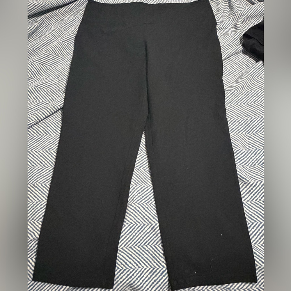 Women with Control Black Long Pants - 2X